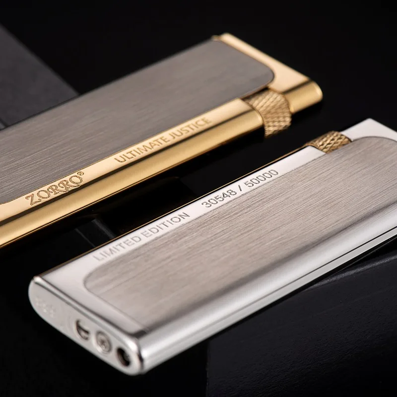 Zorro Z688 Ultra Thin Metal Lighter - Brushed Retro