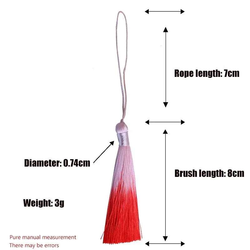 2-10 Pcs/Pack Of 8cm Gradient Tassels For Jewelry/Earring Accessories Handmade DIY Tools Craft Tassel Sewing Accessories tassel fringe,tassel decoration,tassel accessories,tassel trim,mini tassels