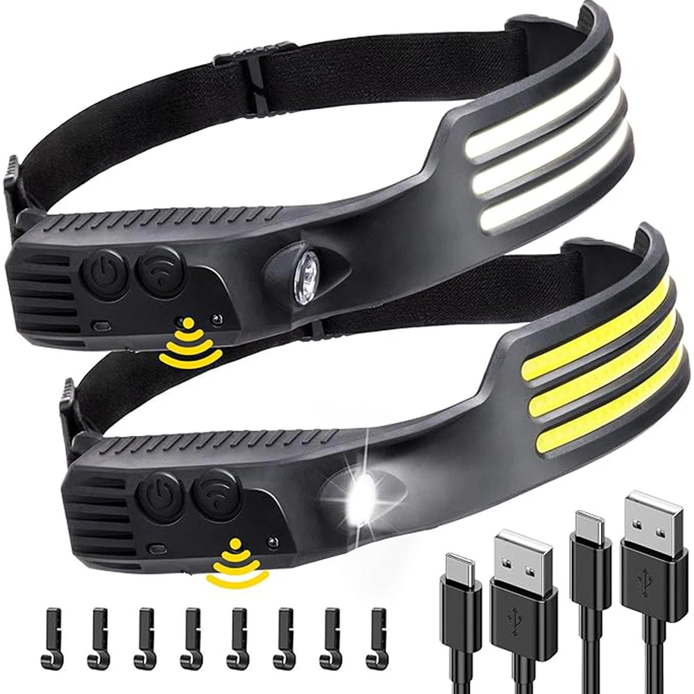 Linterna Frontal Recargable Por Usb, Portátil, 5 Led, Imperm | Cuotas