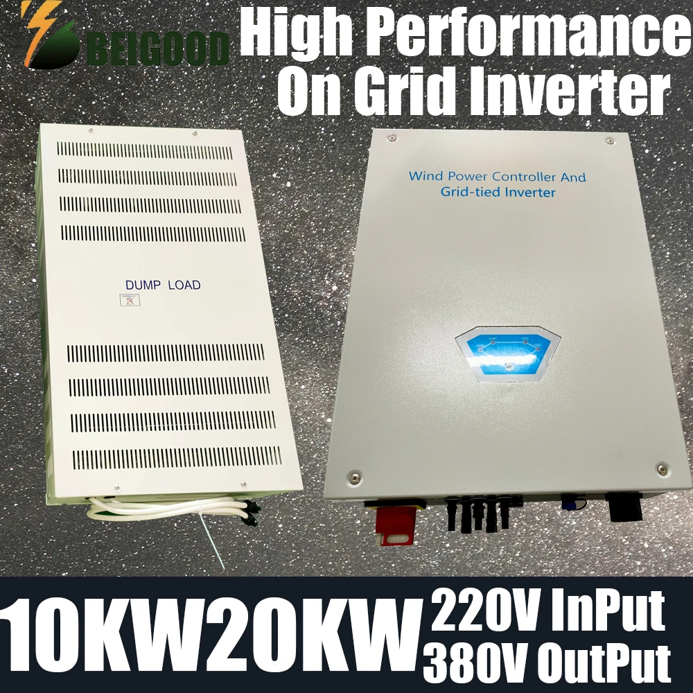 Grid Tie Inverter 10Kw 20Kw 220V 380V Batteria Scarica Regolabile Mppt Pannello Solare A Onda Sinusoidale Pura Su Inverter Di Rete