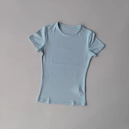 Women's Outdoor Sports Shirt Yoga Wear Fitness T-Shirt Quick Dry Running T-Shirt Workout Top Female Sportswear Exercise Clothing - Image 9