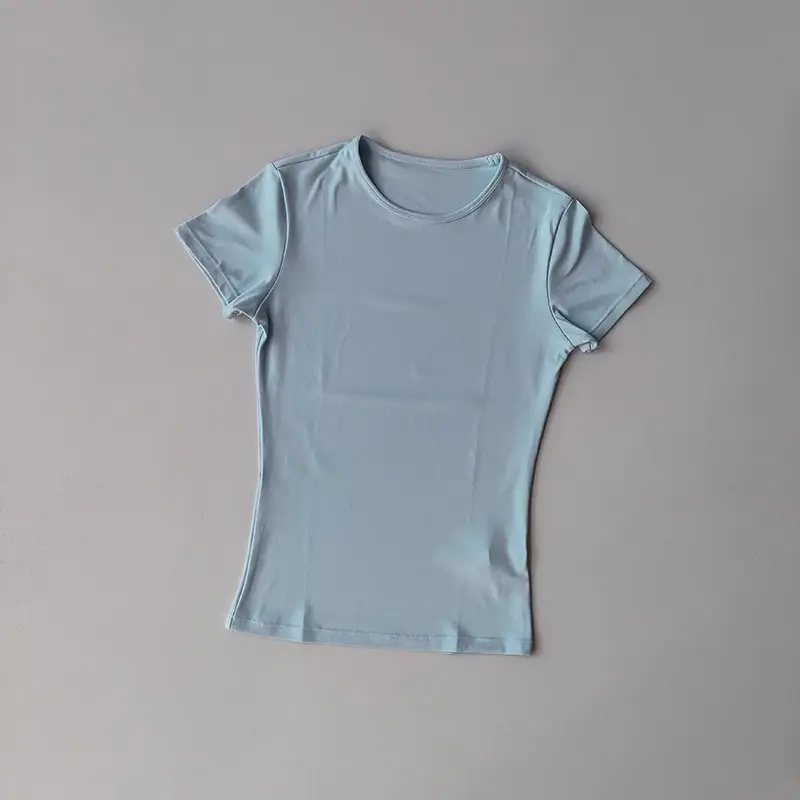 Women's Outdoor Sports Shirt Yoga Wear Fitness T-Shirt Quick Dry Running T-Shirt Workout Top Female Sportswear Exercise Clothing - Image 9