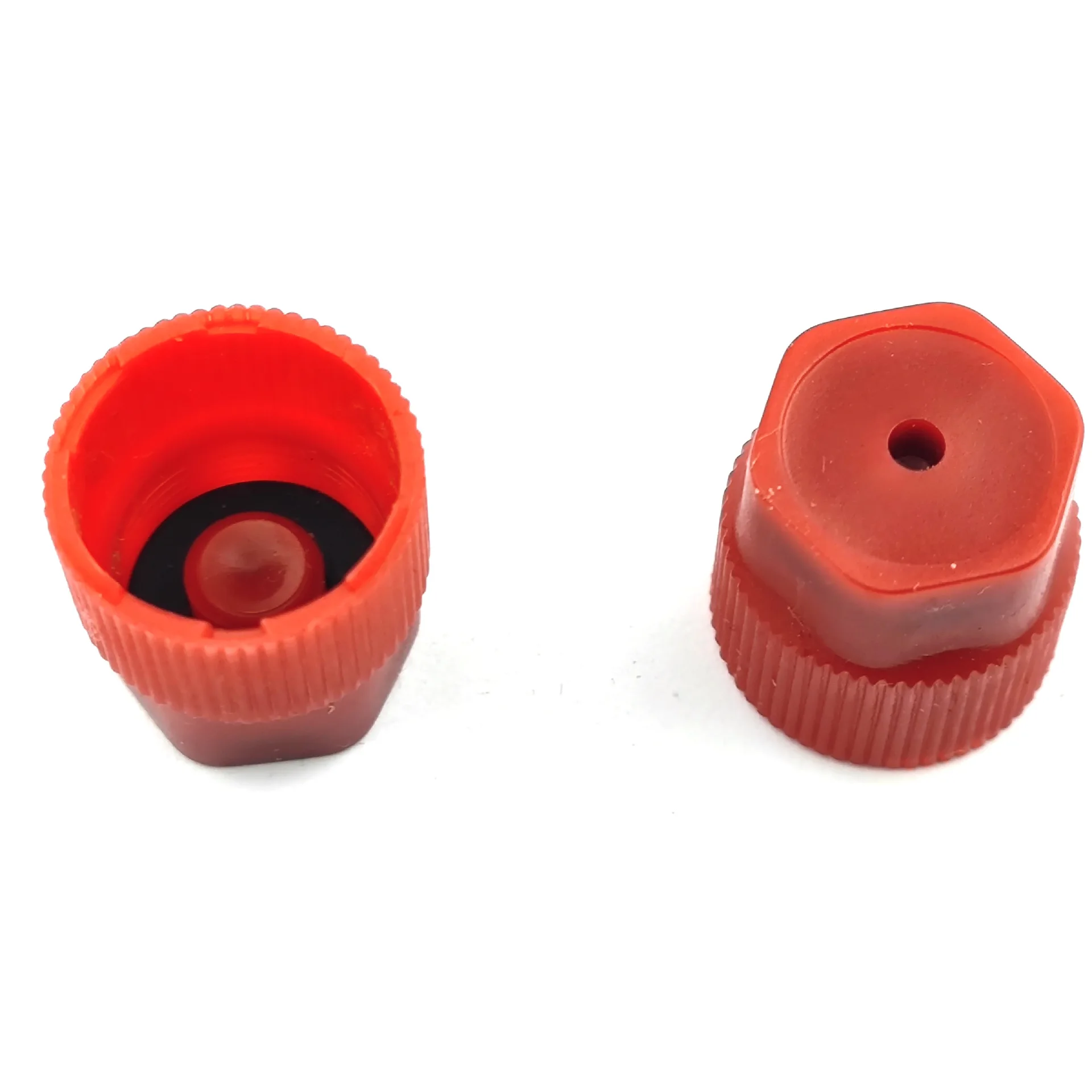 Air conditioning charging port caps 10Pcs/Set R134a Cap A/C Cap 13mm and 16mm Car Air Conditioning Service AC System Charging Port Caps Low Side and High Side