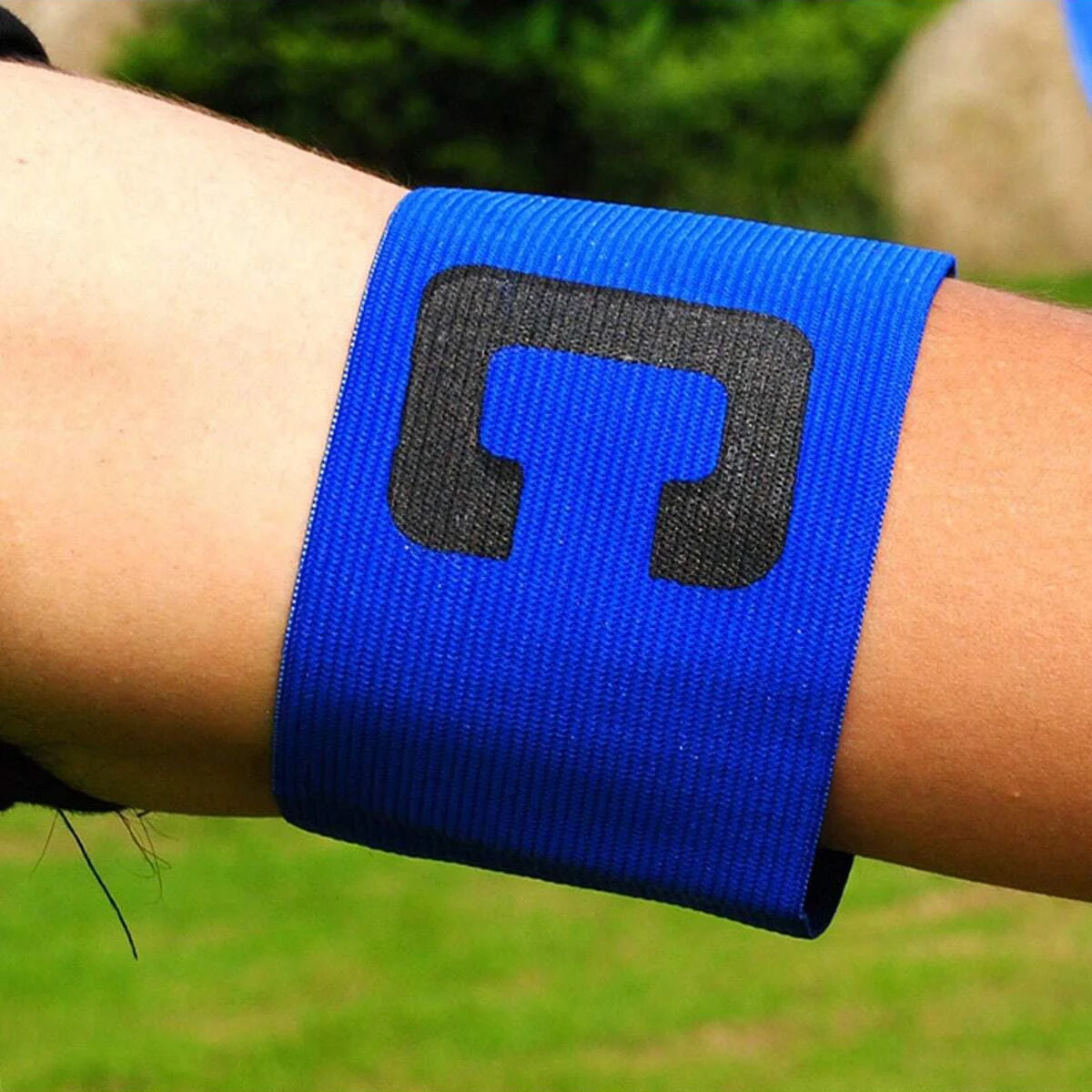 Elite Adjustable Sports Captain Armband - Elastic Team Band for Soccer, Football, and Basketball