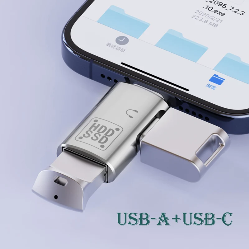 Type C to USB3.0 Converter HUB Phone Reading USB Disk Digital Earphone High Speed Transfer Audio OTG Adapter for iPhone 15 Plug
