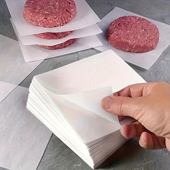 100 Thick and Non-stick Baking Paper, Suitable for Storing Hamburgers, Cookies, and Food - Essential for Kitchen Baking