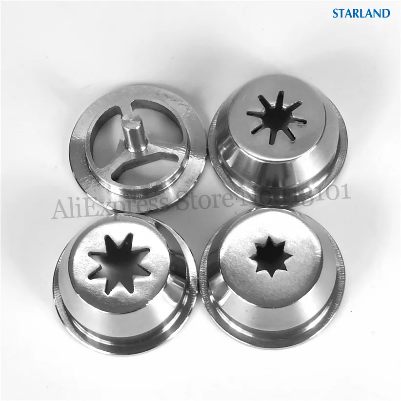 4 Stainless Steel Churros Extruding Modeling Caps Churro Nozzle Shap Lids New Parts For Churros Machines Accessories 2 Options