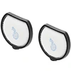 2Pcs AEF167 Filter Set Double Pack Washable for QX9-1-50IB QX9-1-ALRG QX9-1-ANIM Black 2