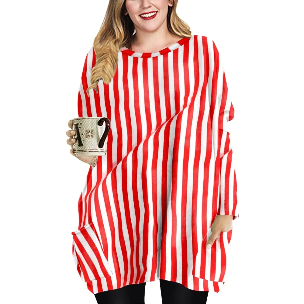 

2022 SOJINM Stripe Printing T-shirt Female Summer Casual Vintage T-shirt Clothing Fashion Top Long Sleeve Blouse Oversized