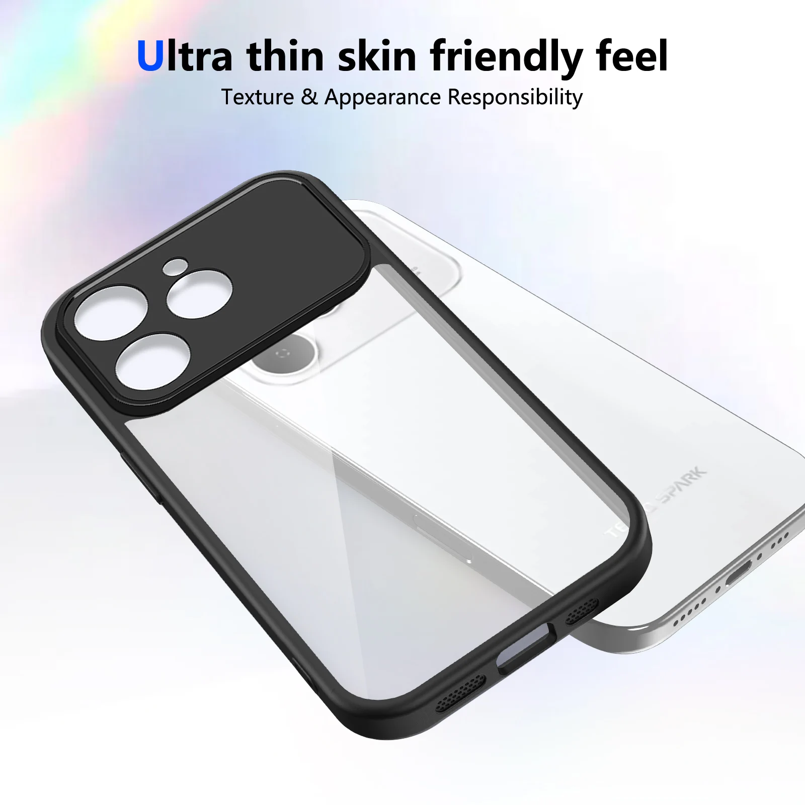 Enhanced Dual-Layer Clear Matte Air Cushion Phone Case