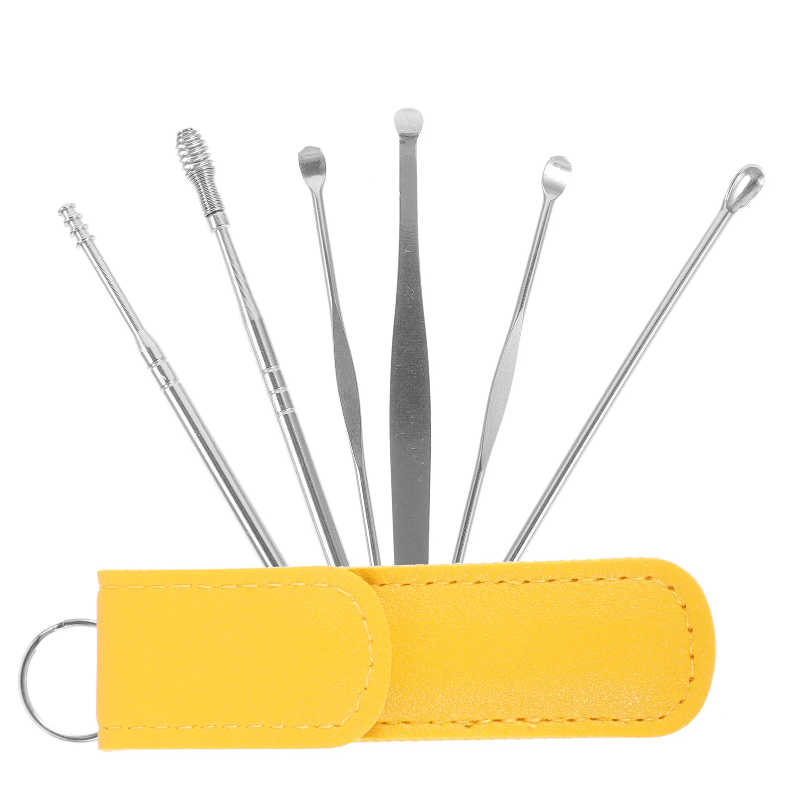 Flashlight Ear Wax Remover 6-piece Set of Ear-picking Spoons Tweezers Earwax Removal 2