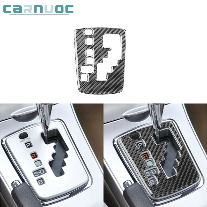 

For Toyota Corolla 2006 2007 2008 2009 2010 2011 2012 Carbon Fiber Gear Panel Stickers Car Decorative Interior Accessories