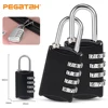 Mini Lock Resettable 4 Dial Digits Code Number Password Combination Padlock Travel Security Lock for Luggage Lock Padlock Gym 1