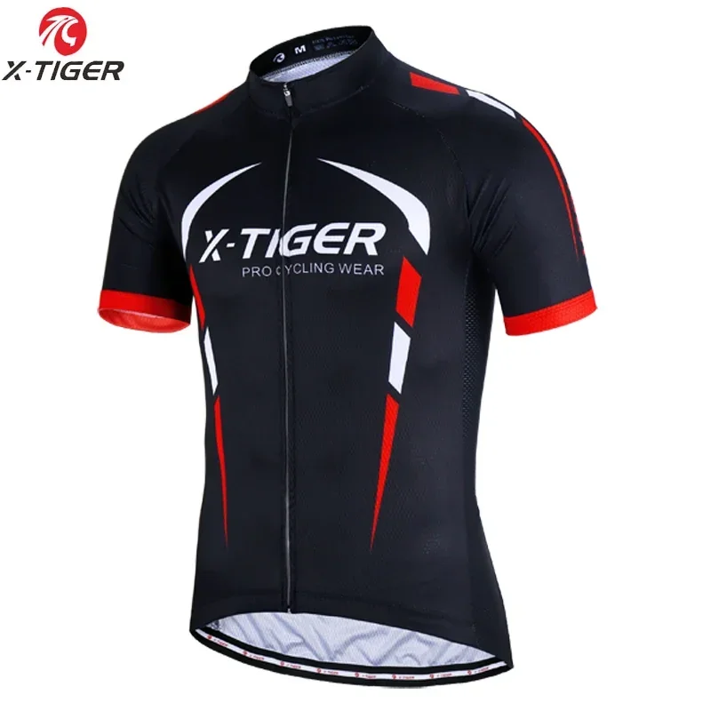 X-TIGER Cycling Jersey Summer Mountain Polyester Full Zipper