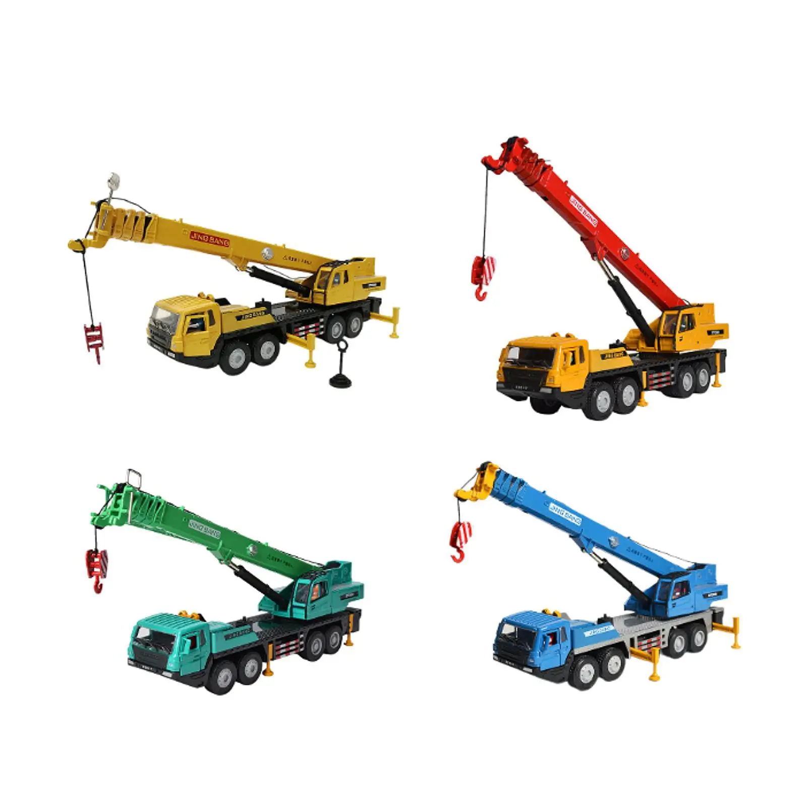 1:50 Scale Crane Truck Vehicle Gift Diecast Model Toy for Children Toddlers