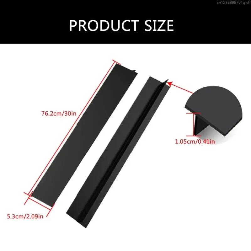 2Pcs Silicone Stove Gaps Covers Heat Resistant Oven Gaps Filler Heat Resistant Pad 85AC
