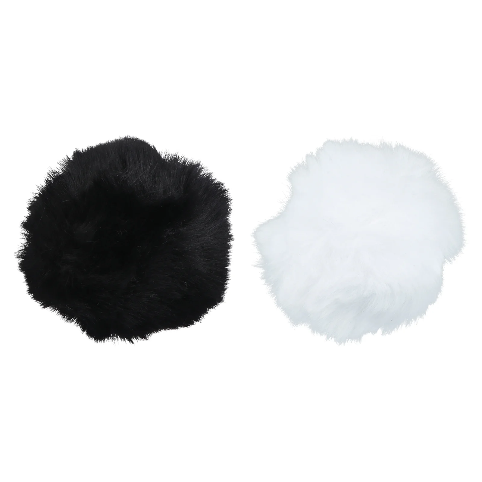 2 Pcs Rabbit Pompom Performance Plush Ball Animal Cosplay Prop Costume Child