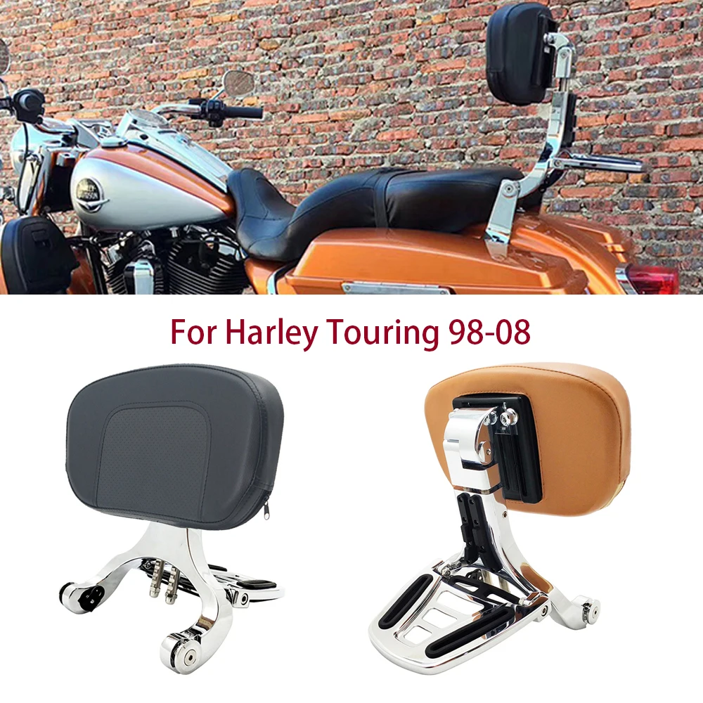 

Motorcycle Multi-Purpose Driver Passenger Backrest For Harley Touring Road King Road Glide Street Glide FLHRC 1998-2008