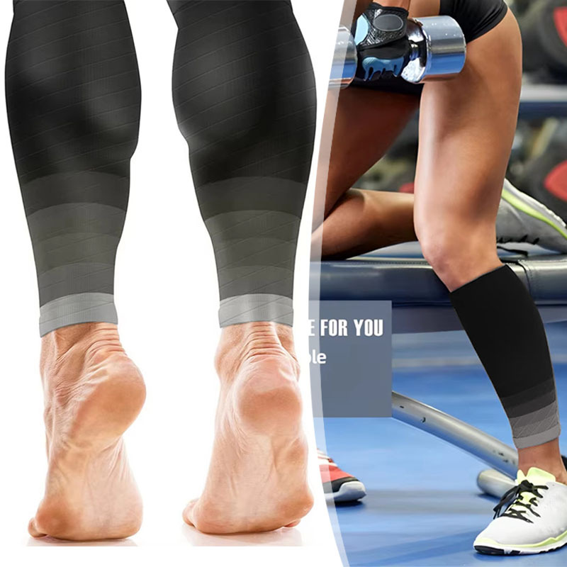 1Pair Calf Compression Sleeves 20-30Mmhg Leg Sleeve Socks for Men & Women Shin Splint Relief Varicose Vein & Fatigue Support