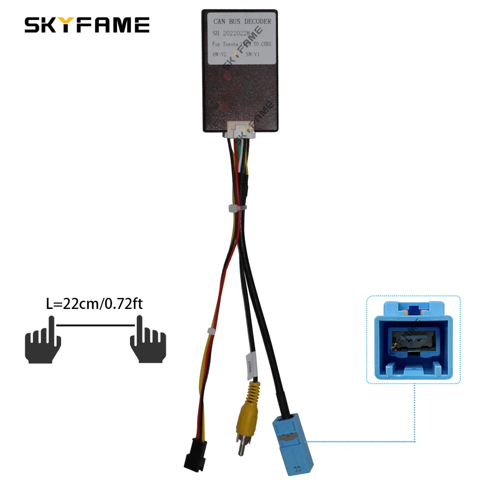 Car 360 Original Panoramic Reversing Camera Decoder For Toyota LVDS To CVBS