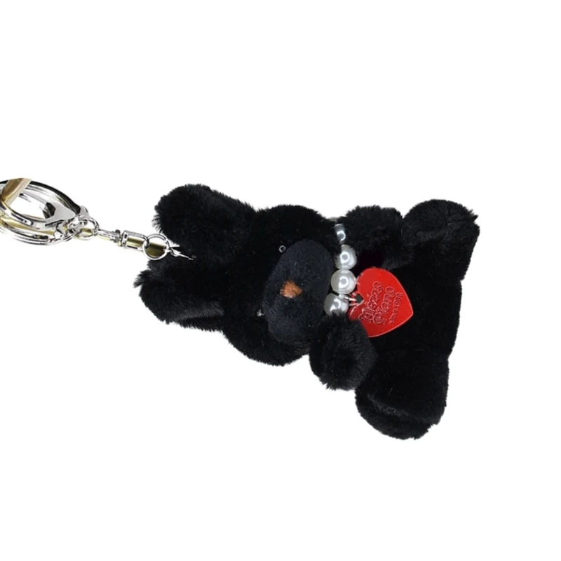 인형 펜던트 키 체인 다채로운 장난감 열쇠 고리 장식 귀여운 작은 토끼 펜던트 열쇠 고리 전화 체인 액세서리 매력