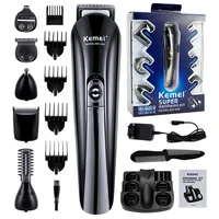 Kemei Electric Hair Clipper Shave Razor Machine Beard trimmer Hair Cutter Ear Nose Hair Trimmer Facial Cleaner Man Barber tools 1