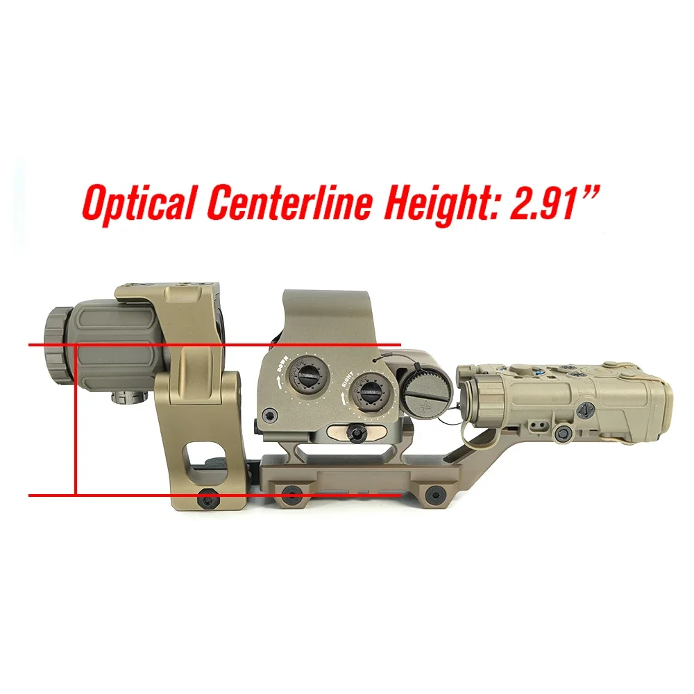 GBRS × Unity 2.91 FTC Mount EOTECH レプリカ GBRS Hydra x UNITY™ 2.91 FTC Magnifier Mount Bundle (Black