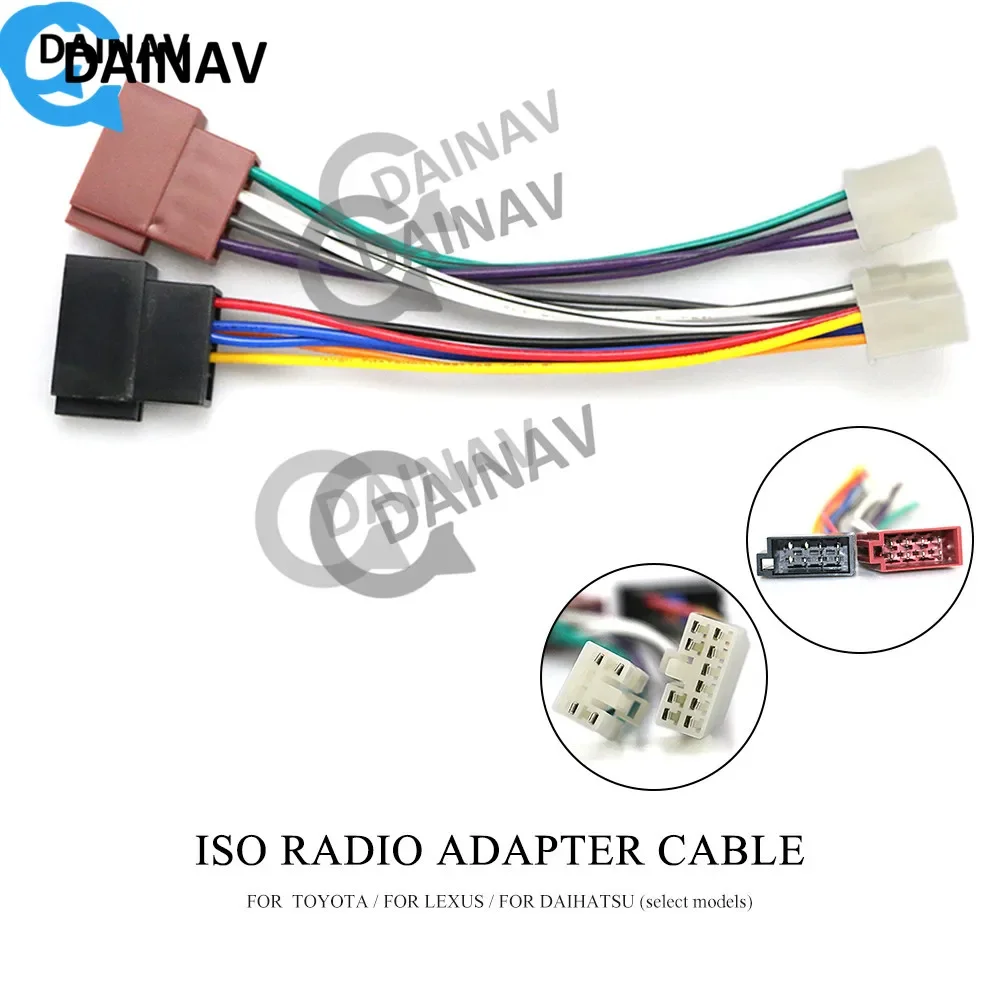 

12-122 ISO Radio Adapter for TOYOTA foe LEXUS for DAIHATSU (select models) Wiring Harness Connector Lead Loom Cable Plug