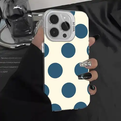 Simple Black White Polka Dot Phone Case For iPhone 16 15 14 13 12 11 Pro Max 17 Plus Colorful Cover - Image 14