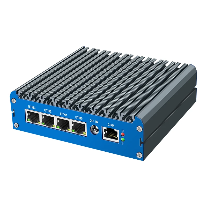 Fanless Network Device Barebones 4x2.5G Ethernet Pentium N6000 Compatible Pfsense OPNsense for Firewall Router G48S-N6000-4L