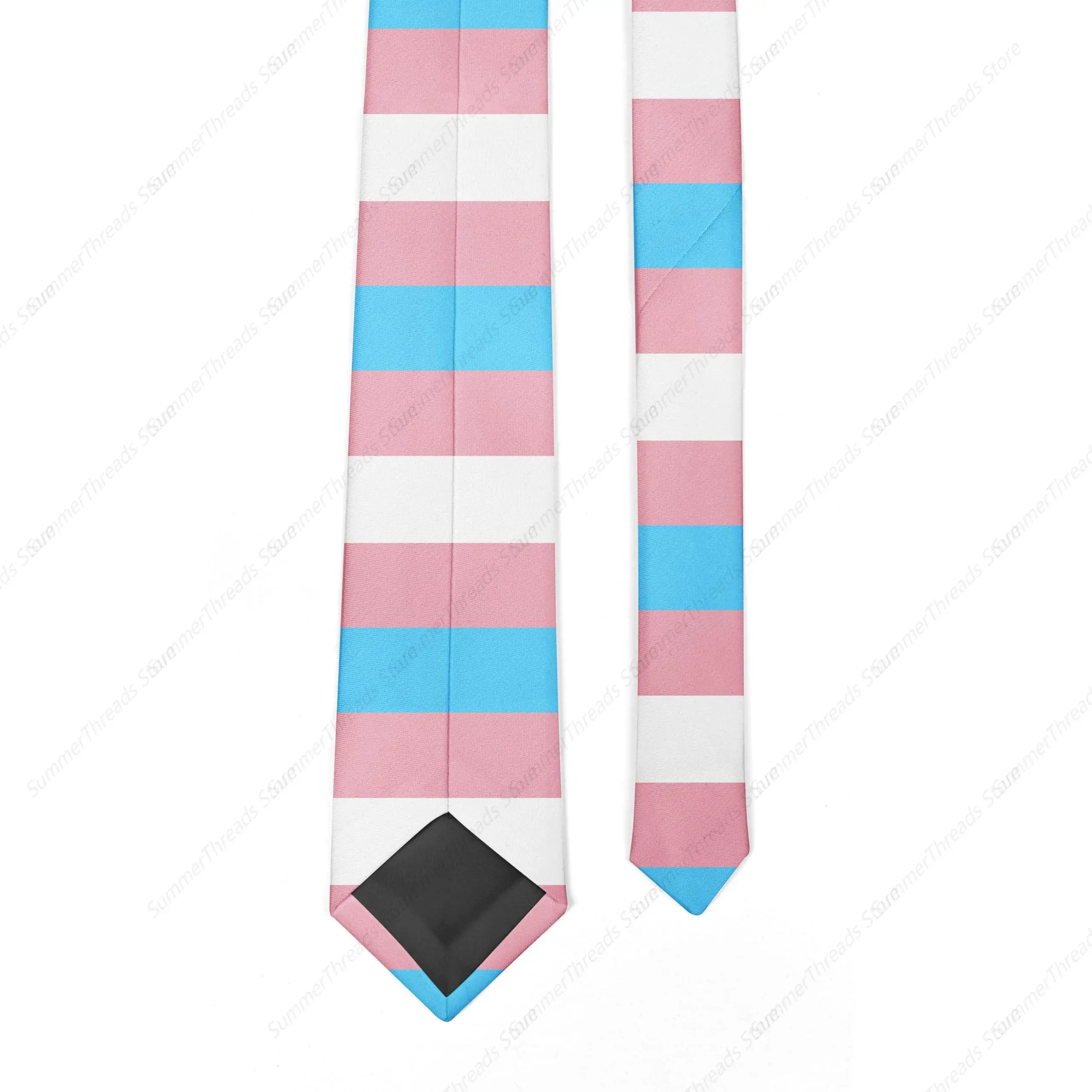 Men's Neckties Transgender Pride Print Neckties for Men Fashion Funny Tie,Novelty Neck Ties for Every Outfit Pride Day