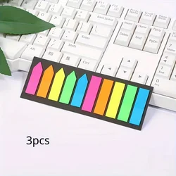 Small Adhesive Writable Flag Index Labels - Embroidered Sticky Note Strips (3pcs)