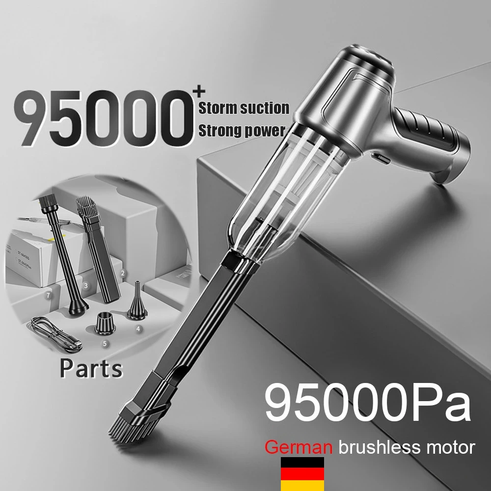 Aspirapolvere Wireless Per Auto 95000Pa Aspirapolvere A Secco Senza Fili Aspirapolvere Automatico Portatile Senza Fili Home & Amp Mini Aspirapolvere A