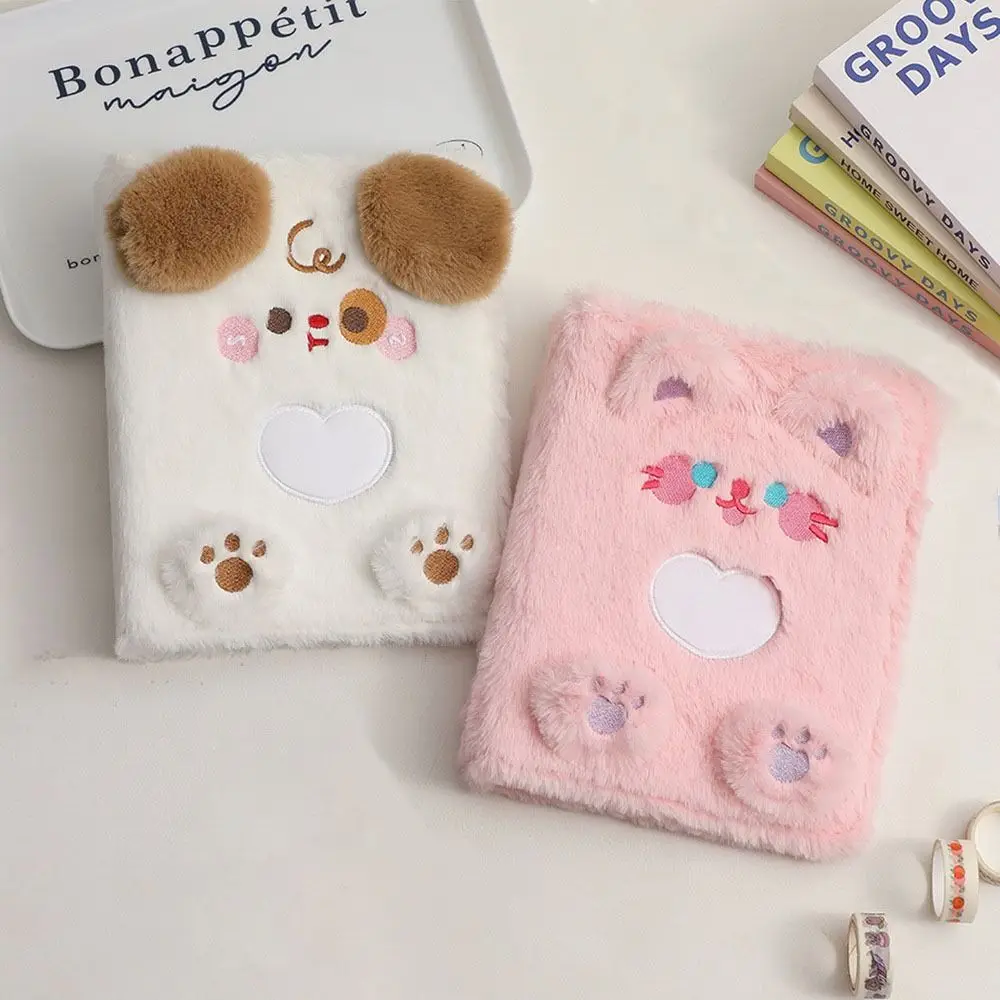 

A5 Binder Photocard Holder Cartoon Plush Photo Album School Notebook Stationery Idol Photocards Collect Album Photo Holds