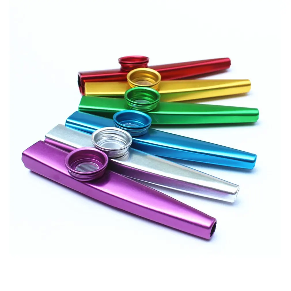 

New Metal Kazoos Musical Instruments Flutes Diaphragm Mouth Kazoos Musical Instruments Good Companion for Guitar