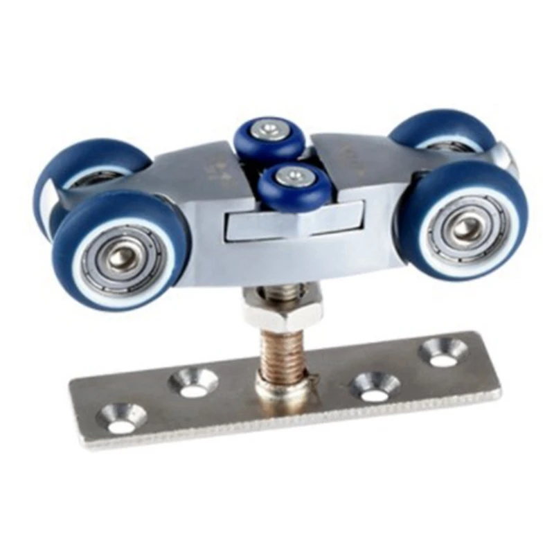 2X Bifold Door Hardware Wooden Sliding Door Pulley Furniture Hardware Wheel Barn Door Roller 2