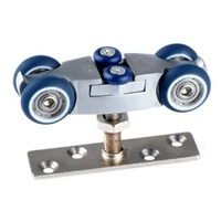 2X Bifold Door Hardware Wooden Sliding Door Pulley Furniture Hardware Wheel Barn Door Roller 2