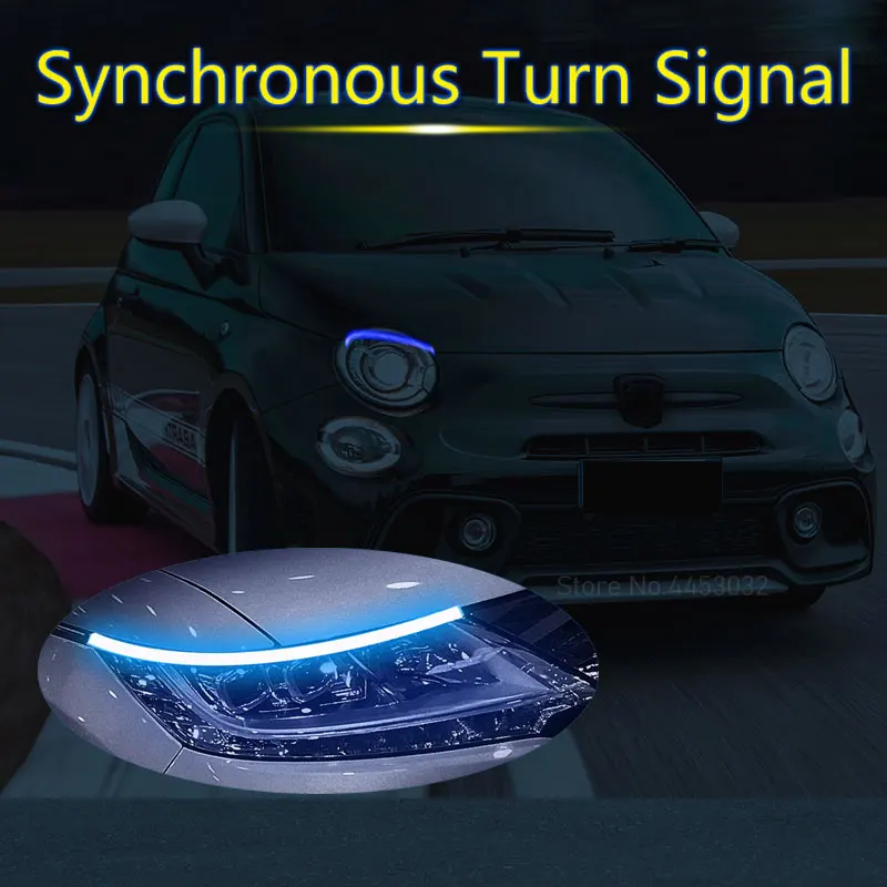 For Abarth 124 spider 500 500c 695 695c 595 DRL LED Strip Light