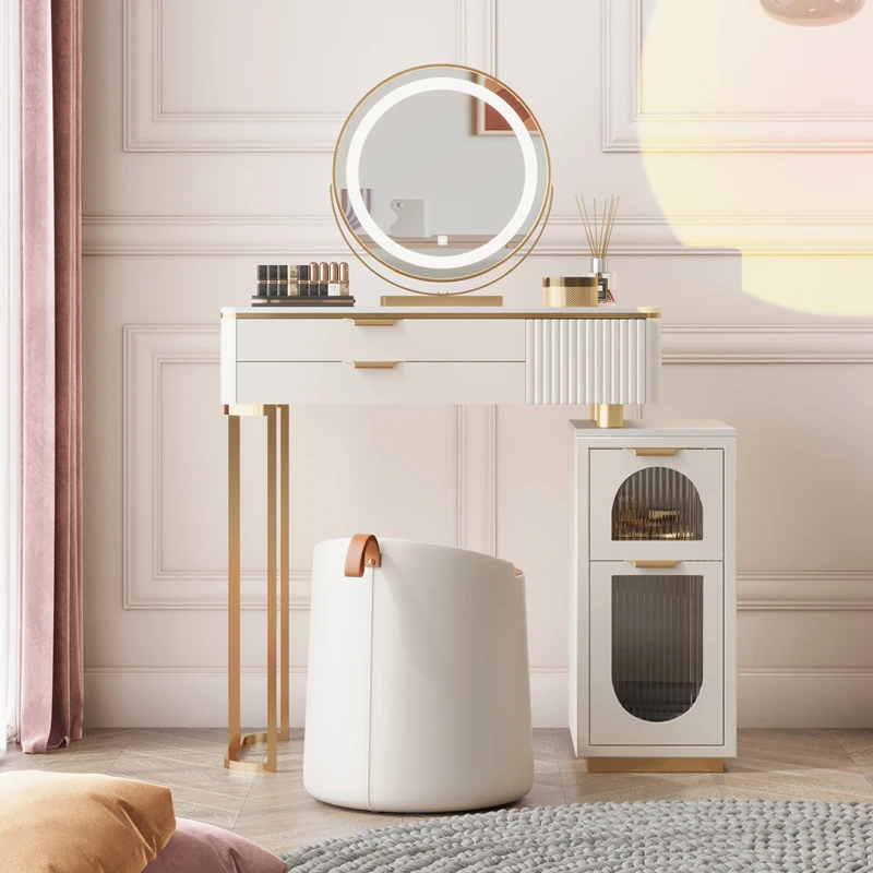 

Salon Dressers Vanity Console Computer Coffee Cabinet Makeup Table Bedside Storage White Tocador De Maquillaje Bedroom Furniture