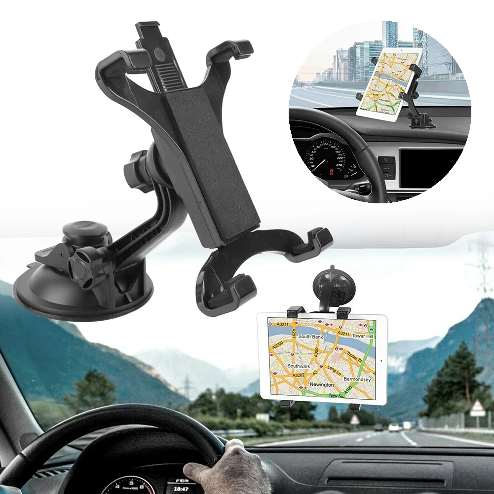 

Car Dashboard Windshield Mount Holder Stand For 7-11 Inch Ipad Galaxy Tab Tablet High Quality Rigid Plastic Compatible Wide
