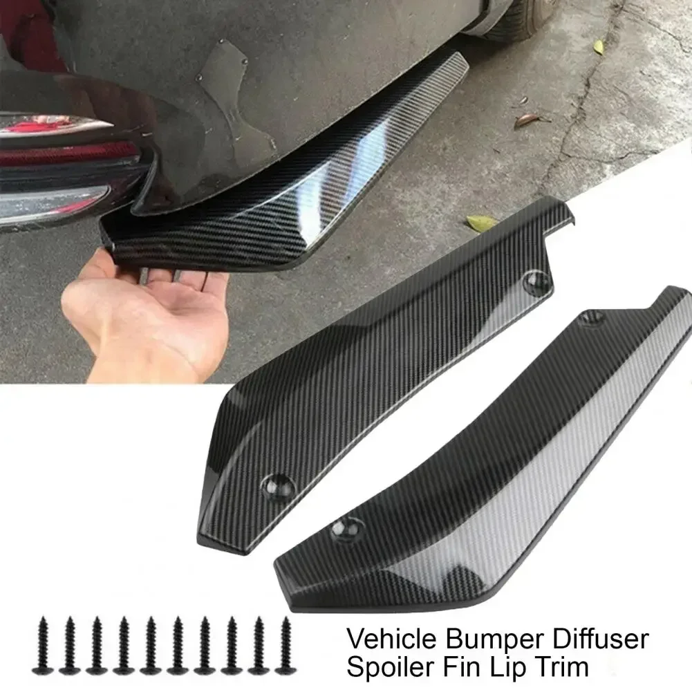 Carbon Fiber Rear Bumper Splitter Diffuser For Car Exterior