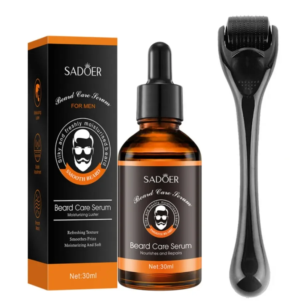Beard Growth Kit Facial Hair Growth Enhancer Set Beard Nourishing Essential Oil Facial Care set