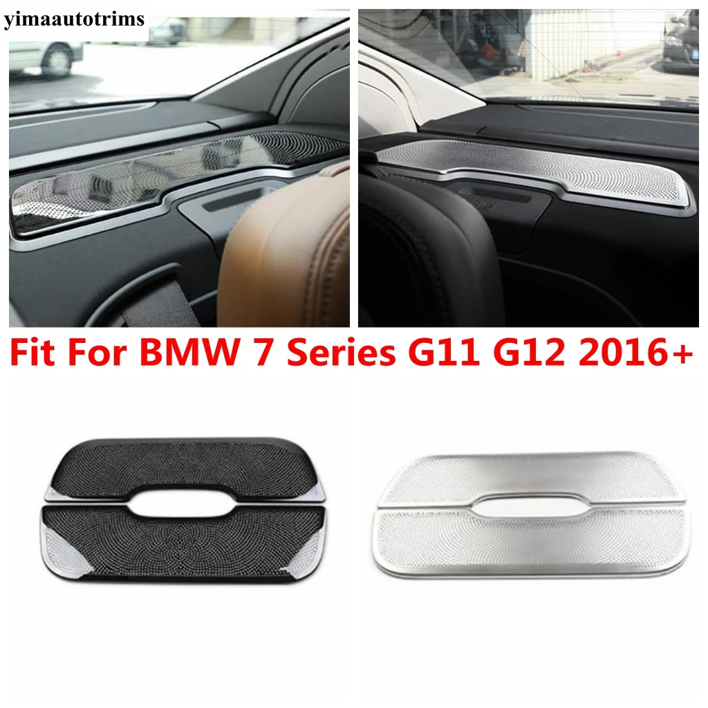 

Rear Speaker Audio Loudspeaker Sound Frame Decoration Cover Trim For BMW 7 Series G11 G12 2016 - 2020 ABS Interior Accessories