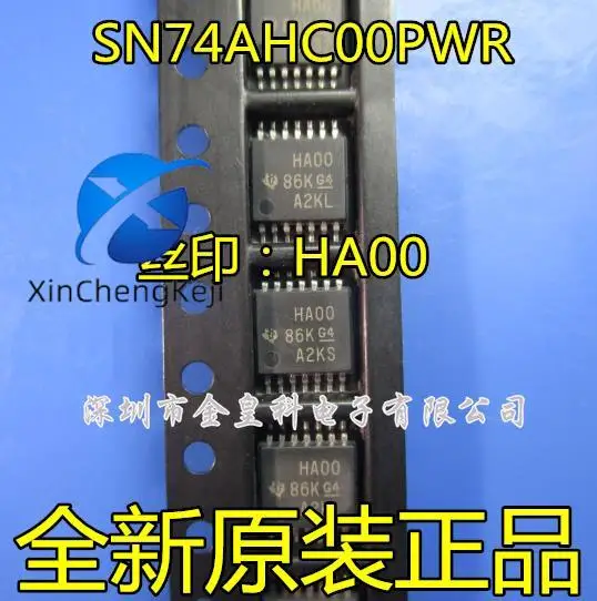 

30 шт. Оригинальный Новый SN74AHC00PWR Шелковый экран: HA00 TSSOP-14 logic