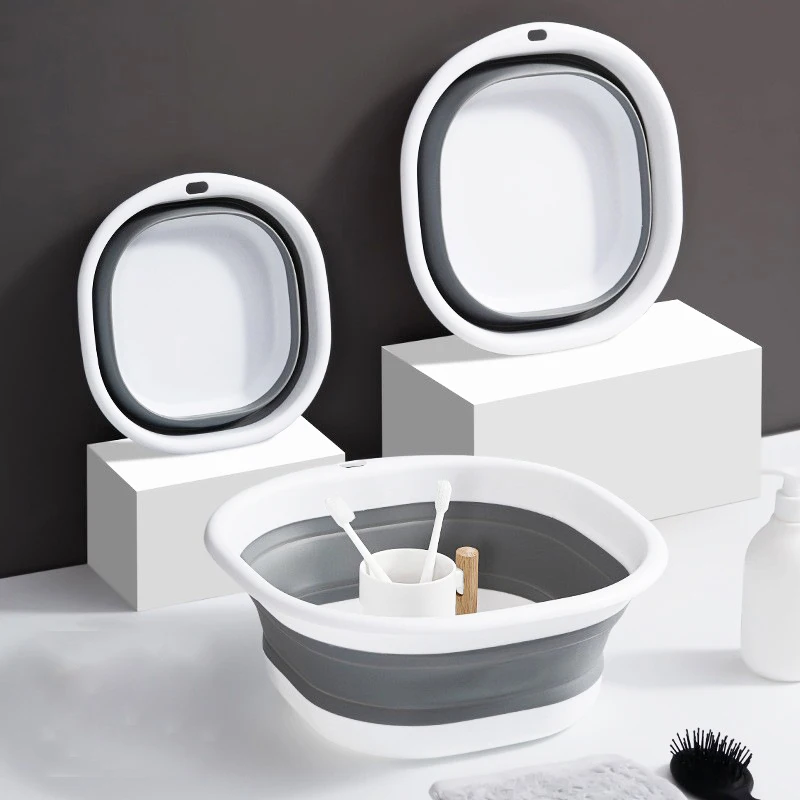 Folding Wash Basin Multi-purpose Lightweight Hanging Collapsible Basin For Camping Sink and RV Sinks Cleaning Tool