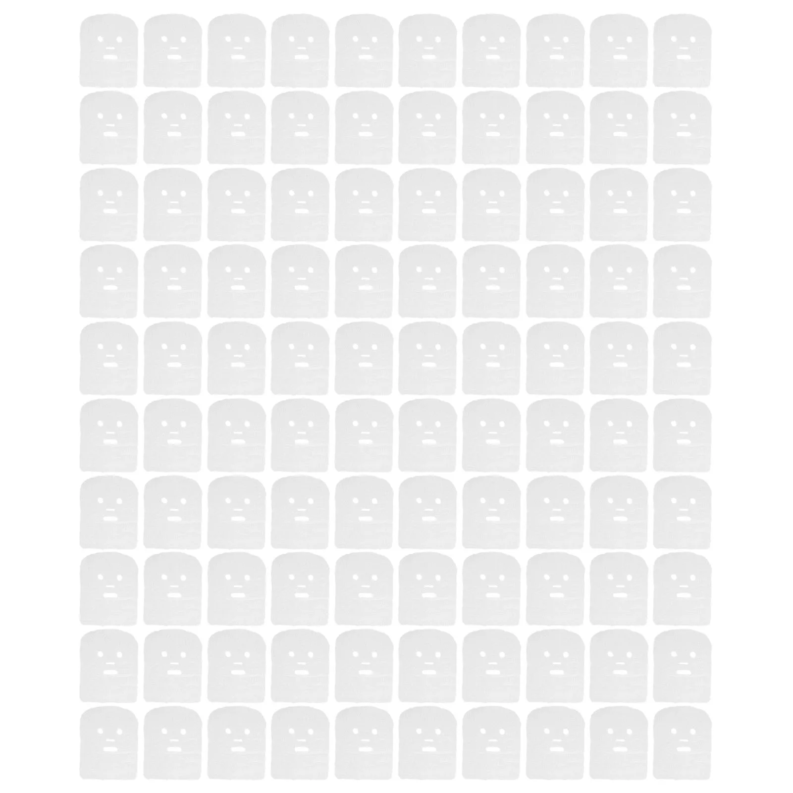 

Предварительно вырезанная марля для лица 100 листов, одноразовая хлопковая марля для лица, предварительно вырезанная дышащая высоковпитывающая марля для лица, маска для лица