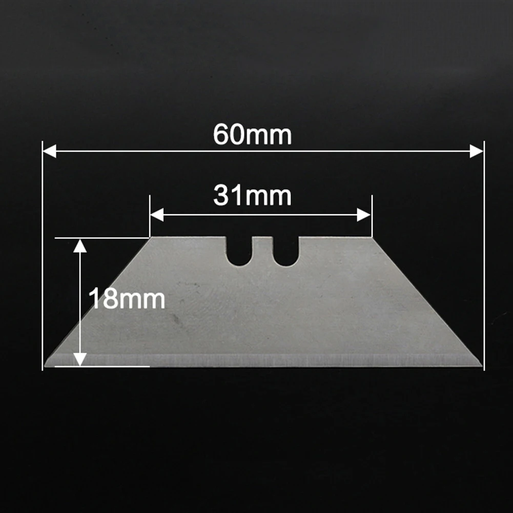 20Pcs Trapezoidal Blade Replacement Blade Carbon Steel DIY Art Craft Cutter Tool