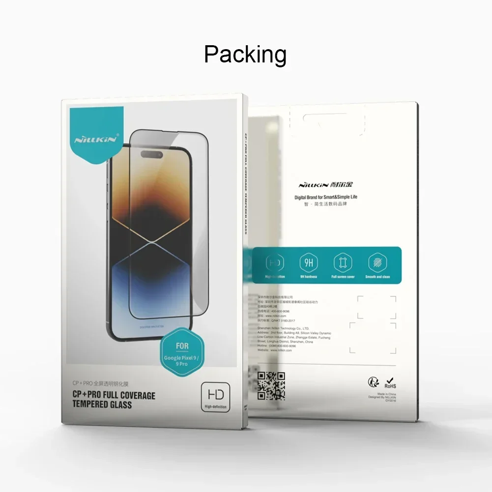 Tempered Glass Screen Protector Nillkin For Google Pixel 9 Pixel 9 Pro XL CP+Pro Tempered Glass 2.5D Full Cover 9H Anti Explosion Screen Protector