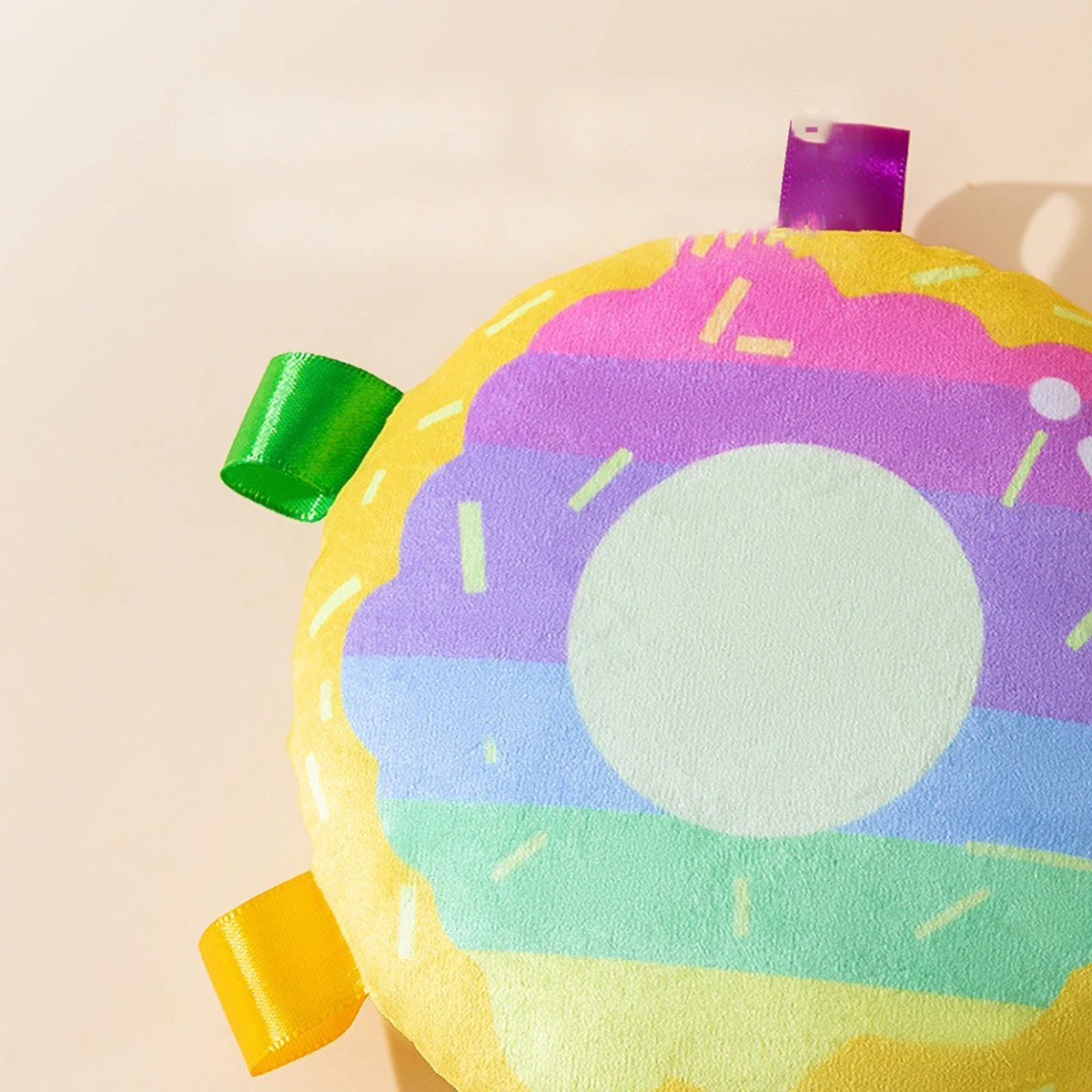 Home/Outdoor Dual Use Dog Plush Frisbee Soft Interactive Pet Toy Small and Medium Sized Dog Bite Toy