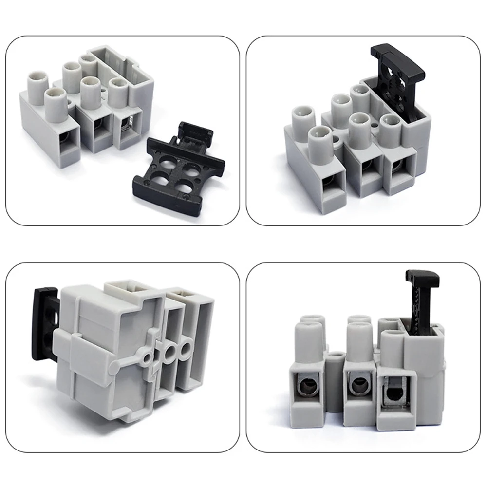 Fuse Terminal Block FT06 1W 2W 3W 4W 5W 450V/15A PA66 UL94V-2 Shell Fire Retardant for 0.75mm2-2.5mm2 Cable